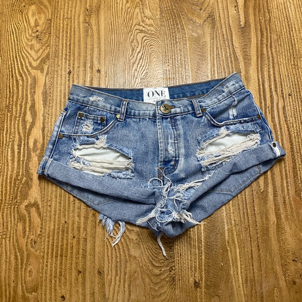 One Teaspoon Bandit Denim Shorts